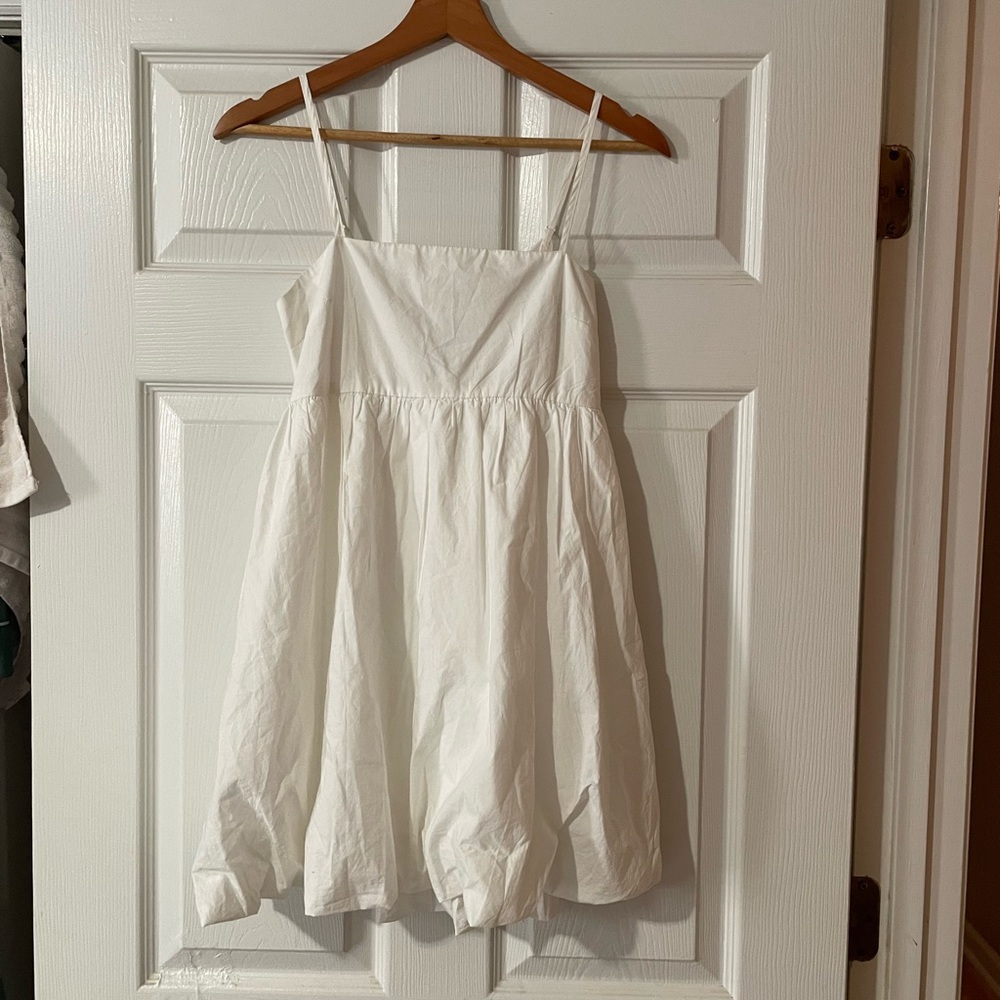 American Eagle White Bubble Mini Sundress